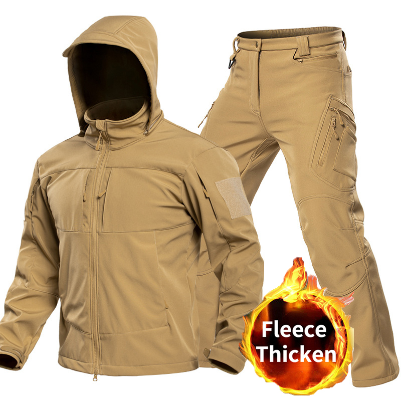 Winter Clothing Essentials - Outdoor Tactical Softshell Suit for Men