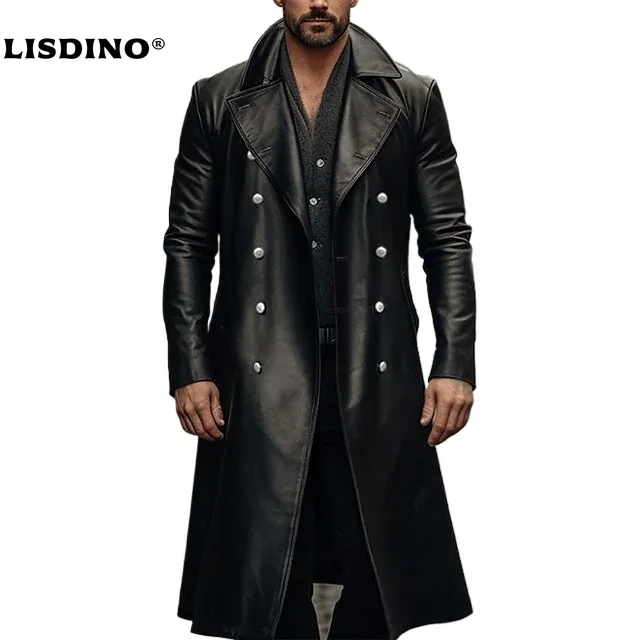 Winter Clothing Essentials - Leather Jacket Men Winter Fleece Motorcycle