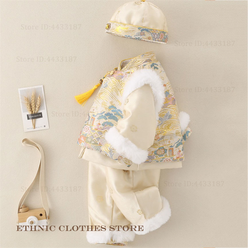 Winter Clothing Baby Boy - Boys Baby Hundred Days Tang Suit
