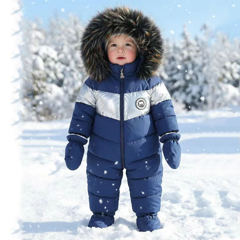 Winter Clothing Baby Boy - Winter Newborn Baby Romper With Gloves