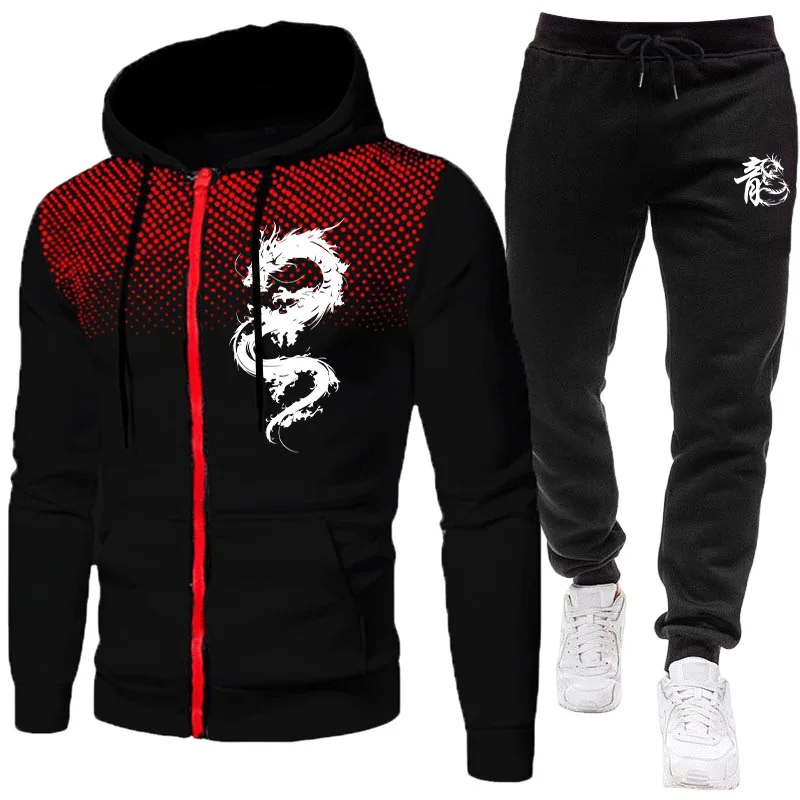 Winter Clothing Kit - Men's Paris Dragon Pattern Fashion Print