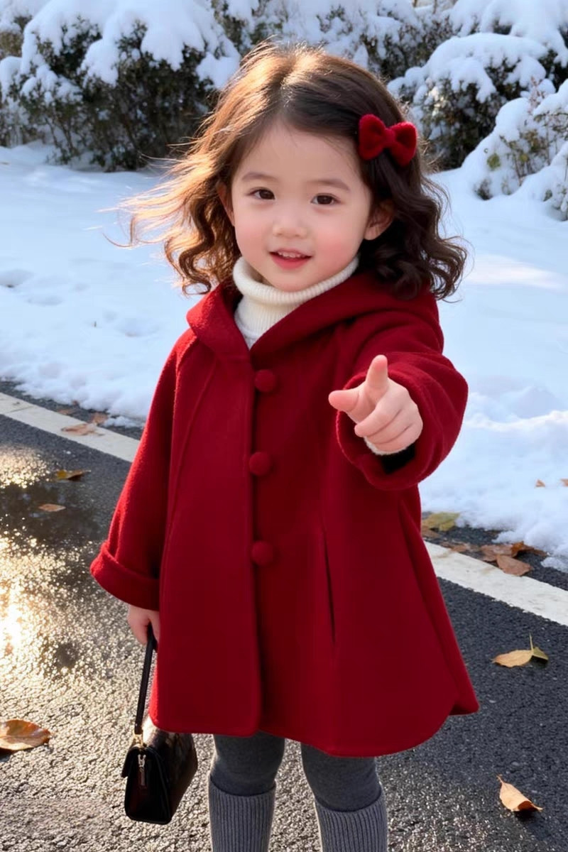 Girls Wool Coat Autumn Winter  - đánh giá và giá Winter Clothing For Babies