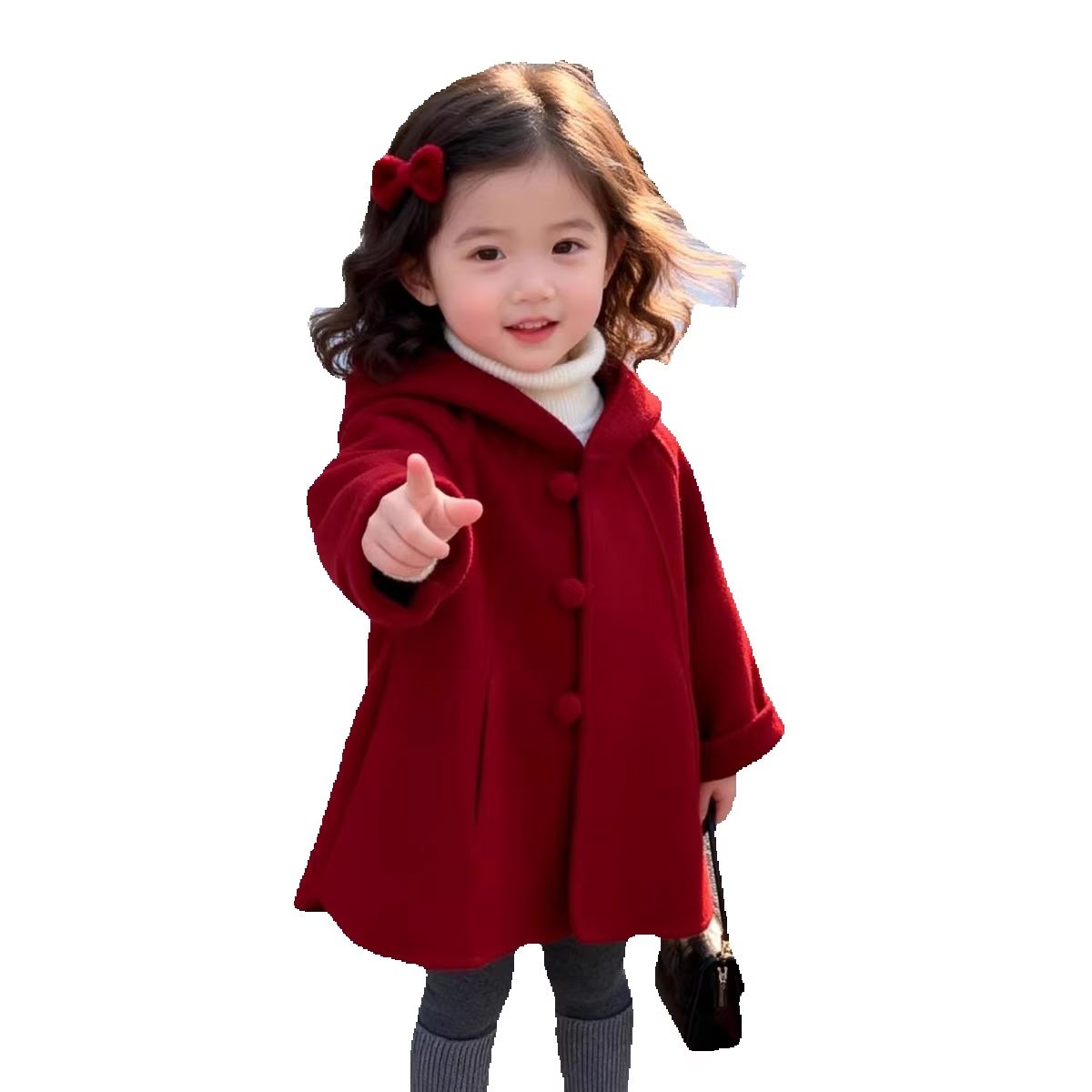 Girls Wool Coat Autumn Winter  - đánh giá và giá Winter Clothing For Babies