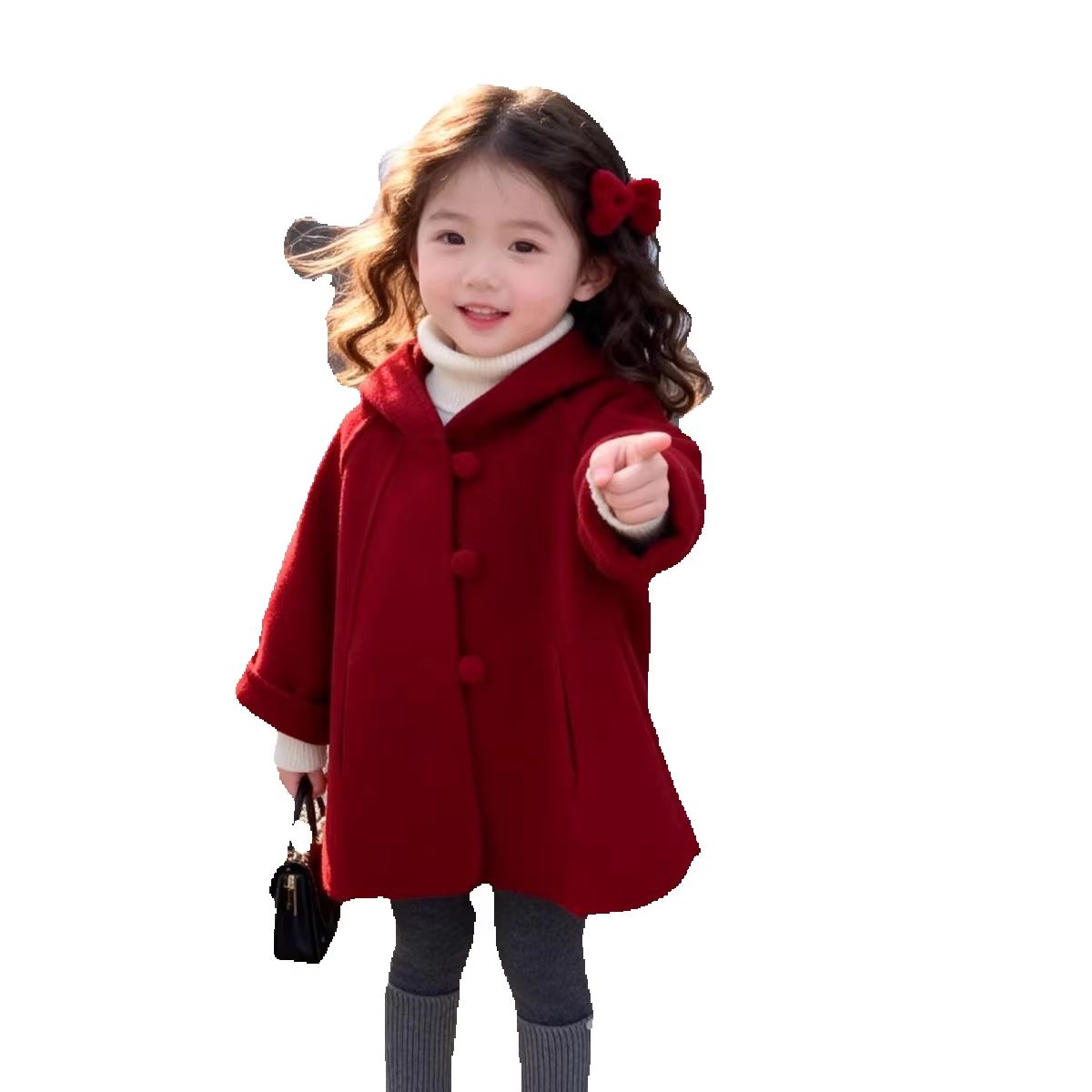 Girls Wool Coat Autumn Winter  - đánh giá và giá Winter Clothing For Babies