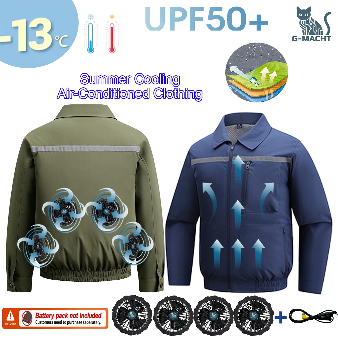 Summer 4 Fans Air Conditioning - đánh giá và giá Down Vest Ultralight