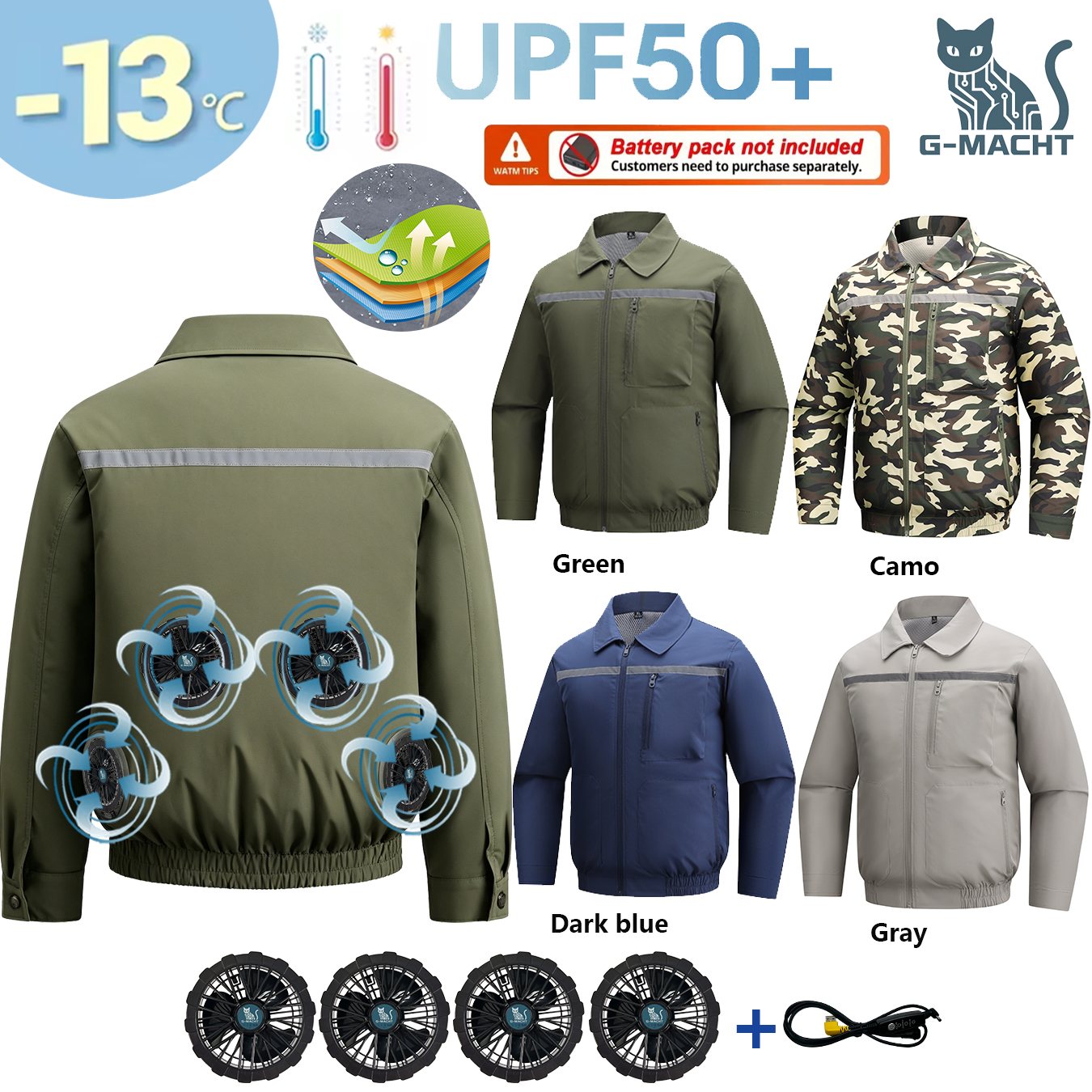 Summer 4 Fans Air Conditioning - đánh giá và giá Down Vest Ultralight