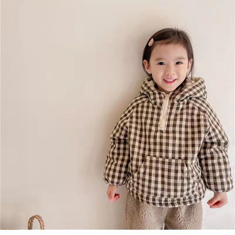 Fashion Plaid Kids Jacket 2026 - đánh giá và giá Winter Clothing Baby Boy