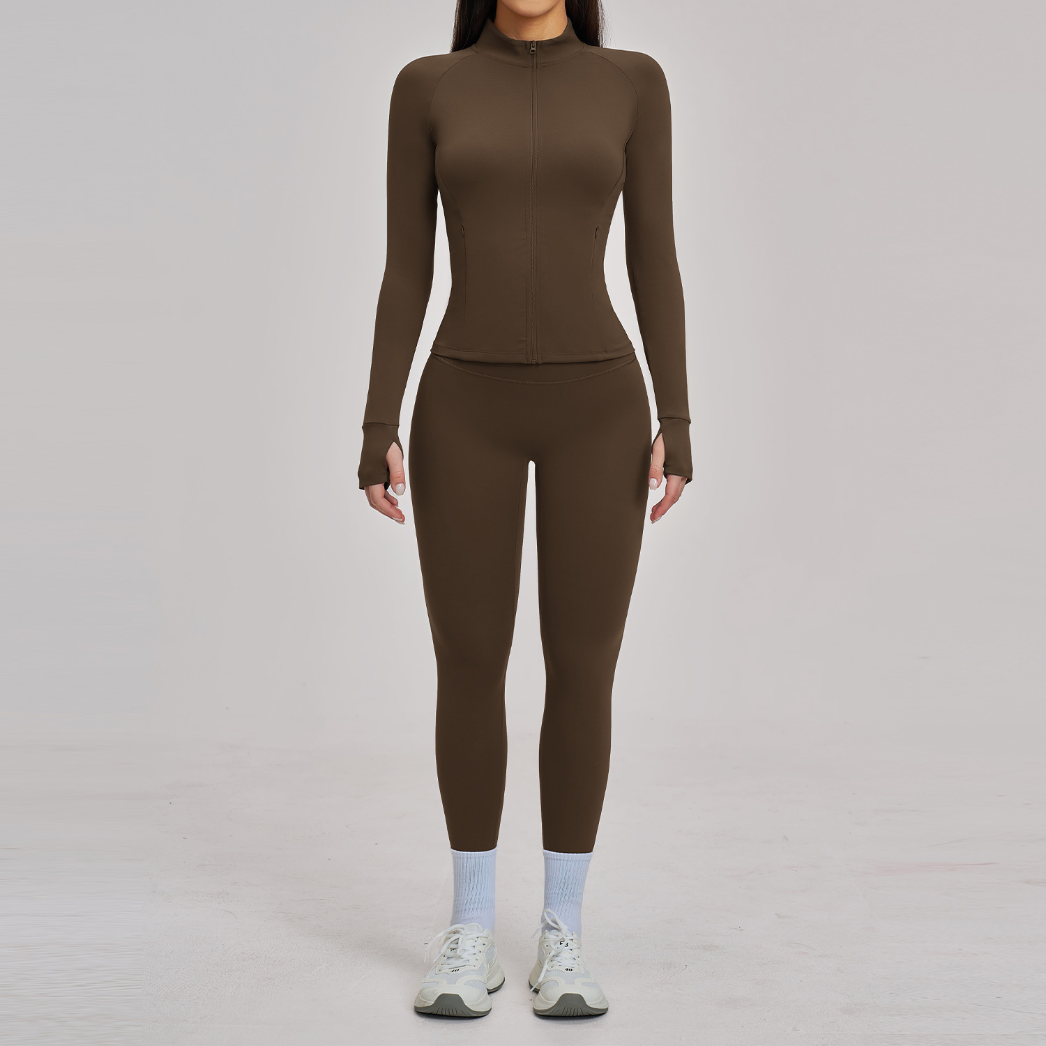 2PCS Yoga Set Sports Outfits W - đánh giá và giá Winter Yoga Clothing