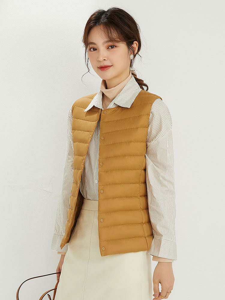 NewBang 90% Matt Vải Nữ Ấm Áp  - đánh giá và giá Down Vest Ultralight