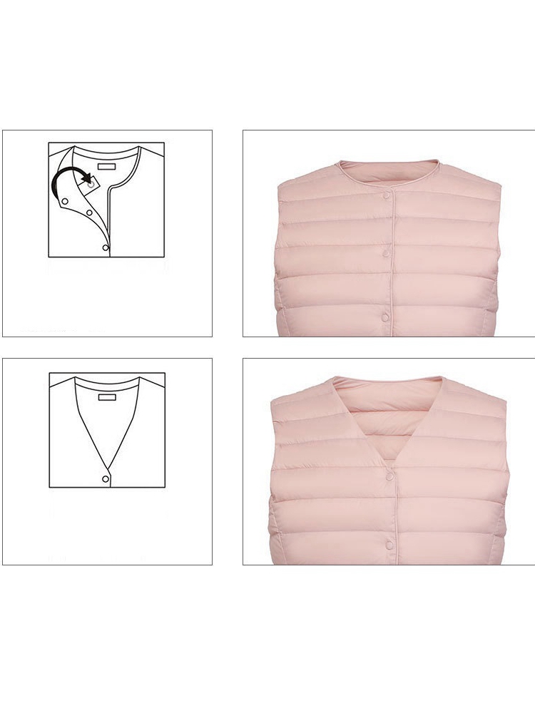 NewBang 90% Matt Vải Nữ Ấm Áp  - đánh giá và giá Down Vest Ultralight