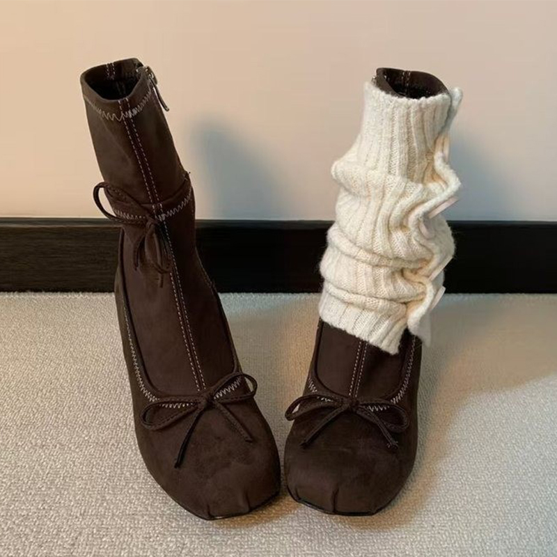 Bow High Heels Women Boots New - đánh giá và giá Winter Clothing Ladies