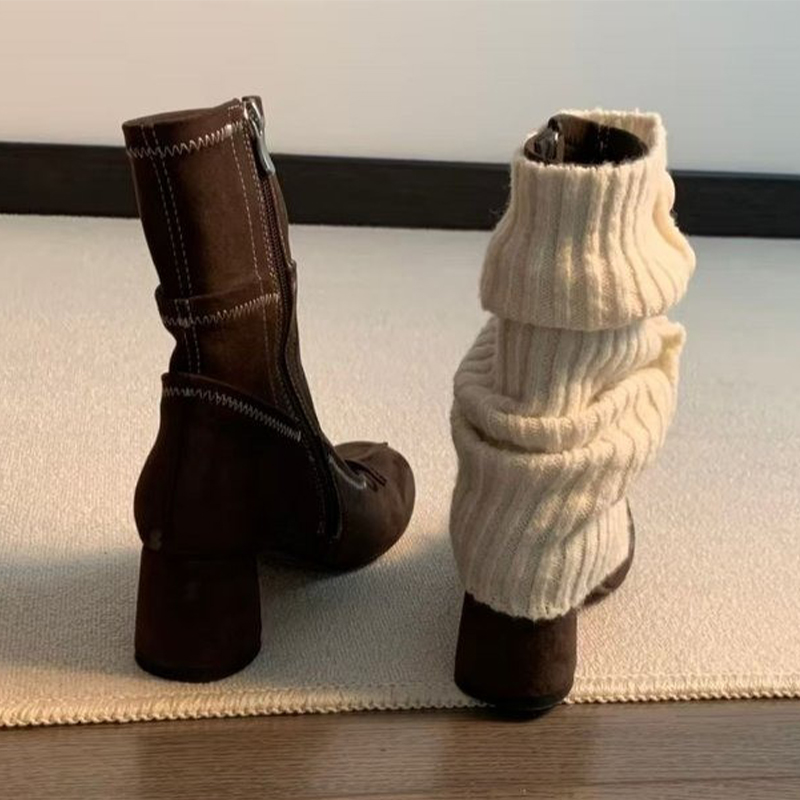 Bow High Heels Women Boots New - đánh giá và giá Winter Clothing Ladies