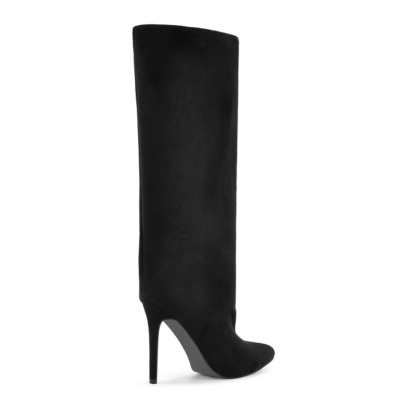 Onlymaker Black Faux Suede Kne - đánh giá và giá Winter Clothing Ladies