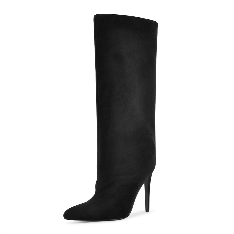 Onlymaker Black Faux Suede Kne - đánh giá và giá Winter Clothing Ladies