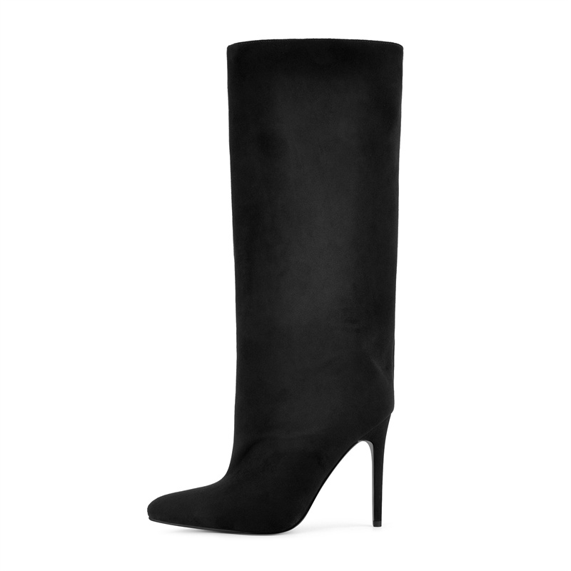 Onlymaker Black Faux Suede Kne - đánh giá và giá Winter Clothing Ladies