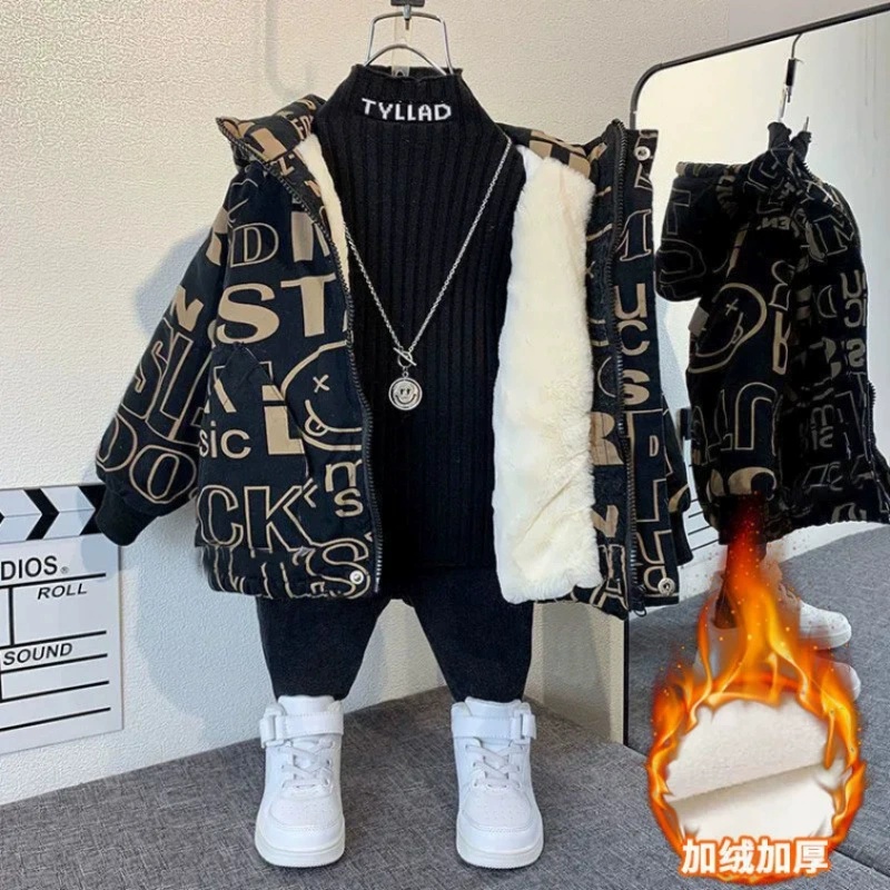Boys Coat Jacket Overcoat Cott - đánh giá và giá Winter Clothing Drawing For Kids