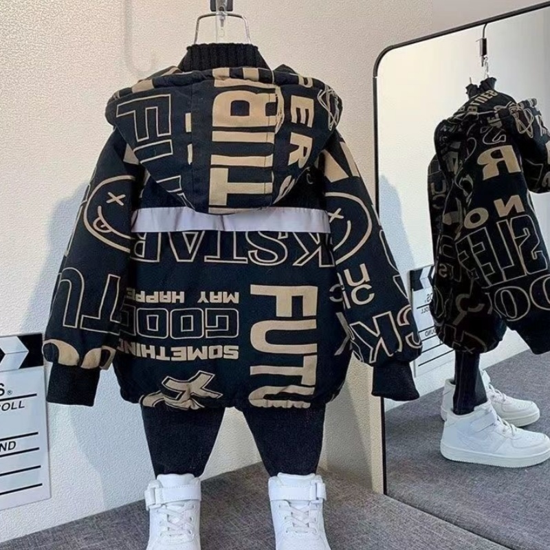 Boys Coat Jacket Overcoat Cott - đánh giá và giá Winter Clothing Drawing For Kids