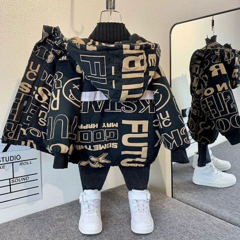 Boys Coat Jacket Overcoat Cott - đánh giá và giá Winter Clothing Drawing For Kids