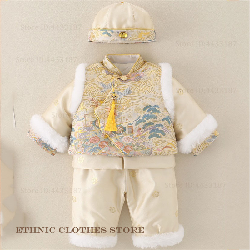 Boys Baby Hundred Days Tang Su - đánh giá và giá Winter Clothing Baby Boy
