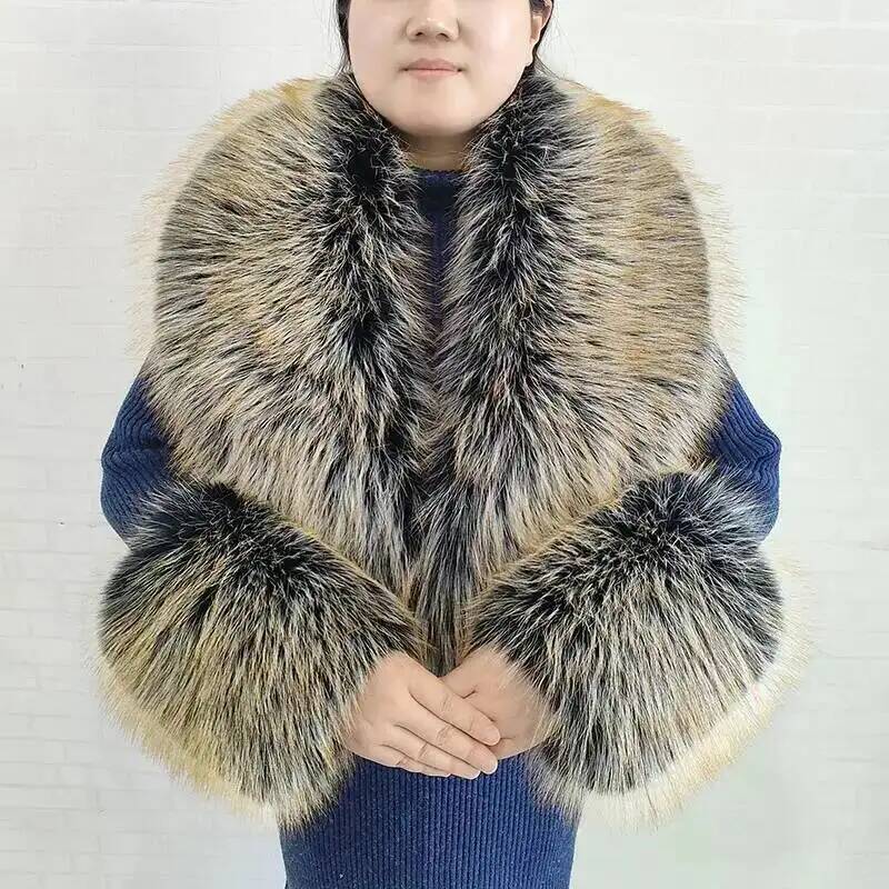 Large Women Faux Fox Fur Scarf - đánh giá và giá Winter Clothing Essentials
