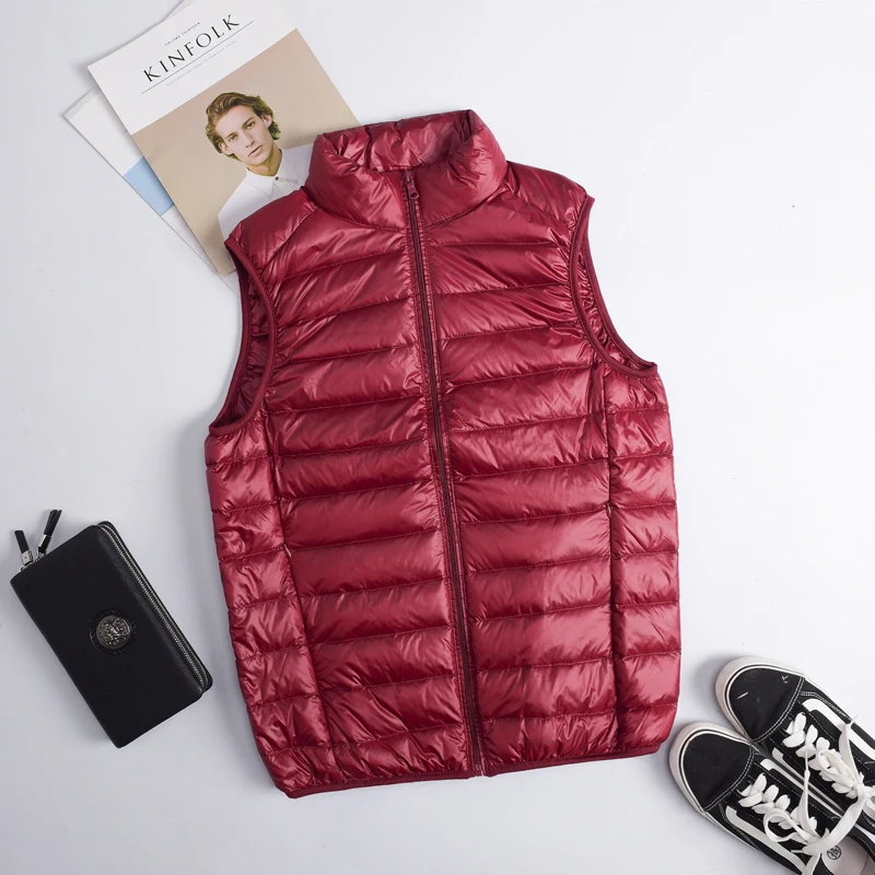 Autumn Winter Men Duck Down Ve - đánh giá và giá Down Vest Ultralight
