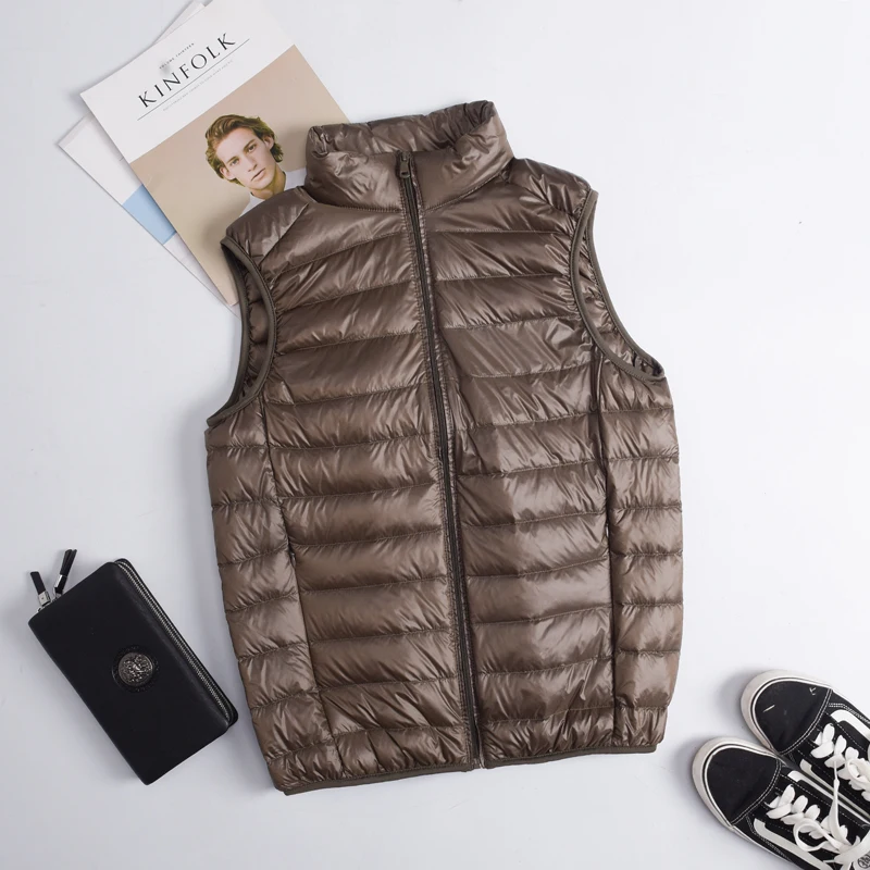 Autumn Winter Men Duck Down Ve - đánh giá và giá Down Vest Ultralight