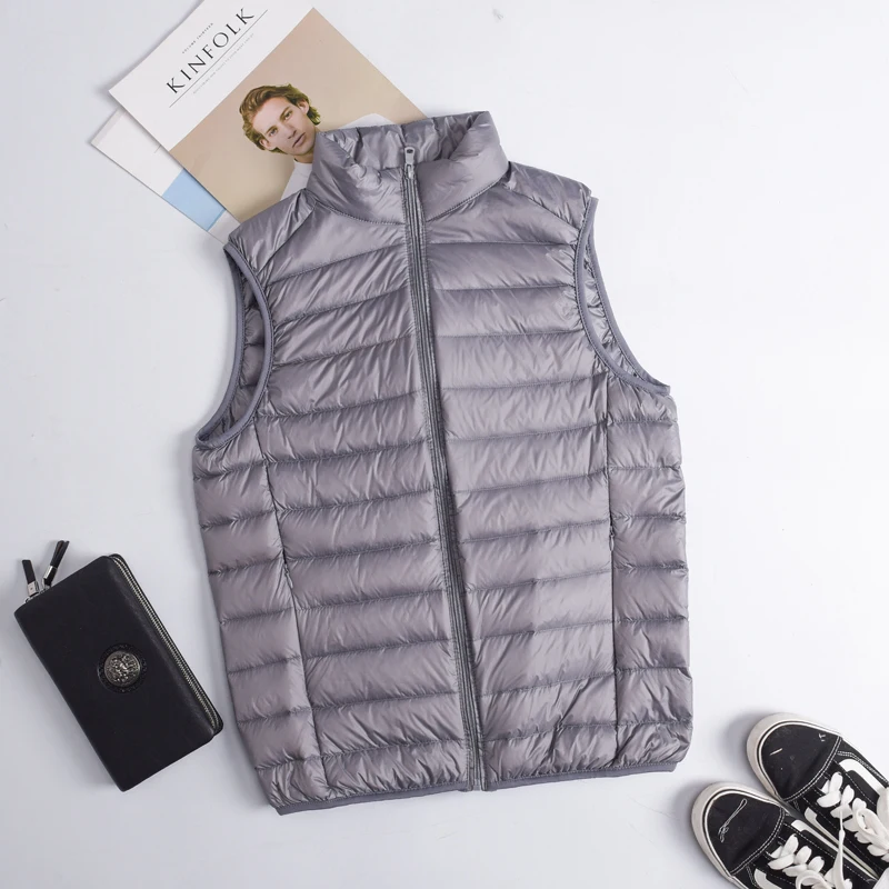 Autumn Winter Men Duck Down Ve - đánh giá và giá Down Vest Ultralight