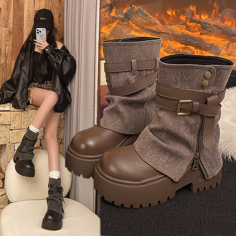 Ankle Boots for Women Cowboy F - đánh giá và giá Winter Clothing Ladies