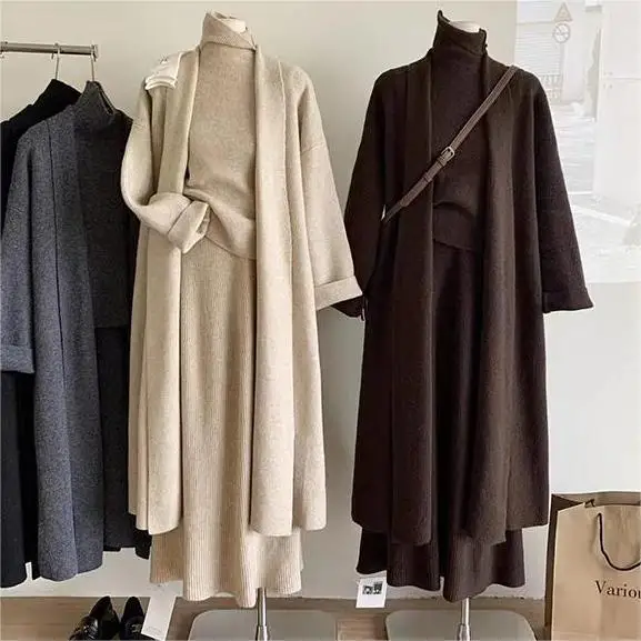 Three Piece Sets Women Long Sw - đánh giá và giá Winter Clothing Kit