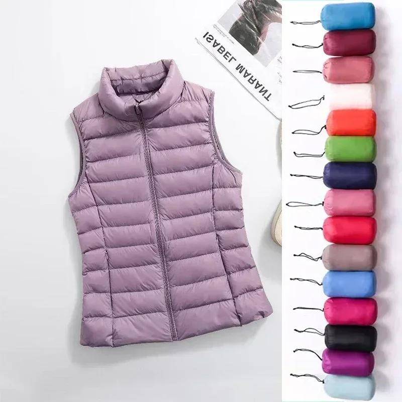 11 Colors Women Vest 2023 New  - đánh giá và giá Down Vest Ultralight