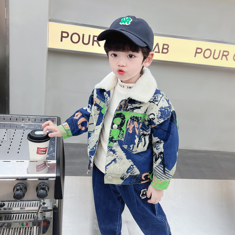 Kids Baby Warm Denim Jacket Pa - đánh giá và giá Winter Clothing Drawing For Kids