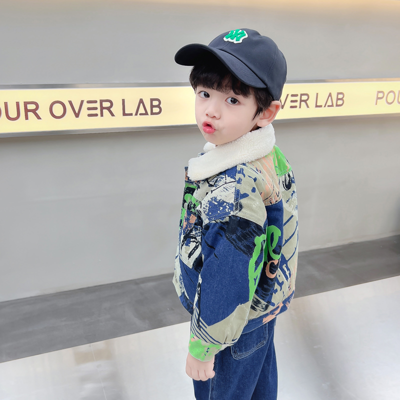 Kids Baby Warm Denim Jacket Pa - đánh giá và giá Winter Clothing Drawing For Kids
