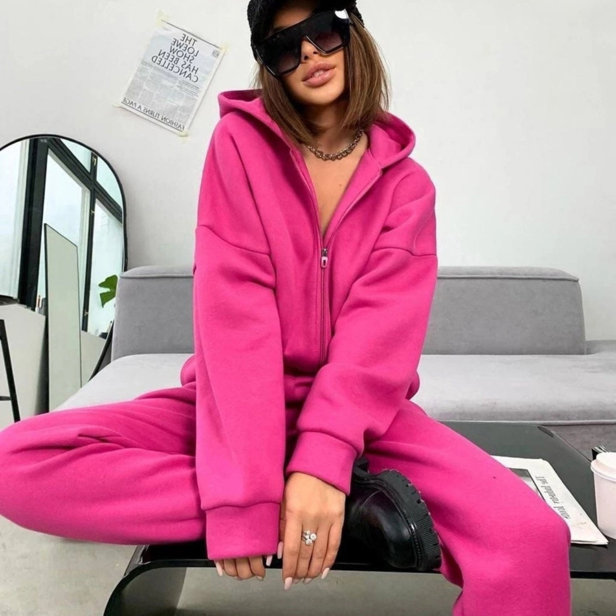 Zipper Hooded Coat Pants Sets  - đánh giá và giá Winter Clothing Kit