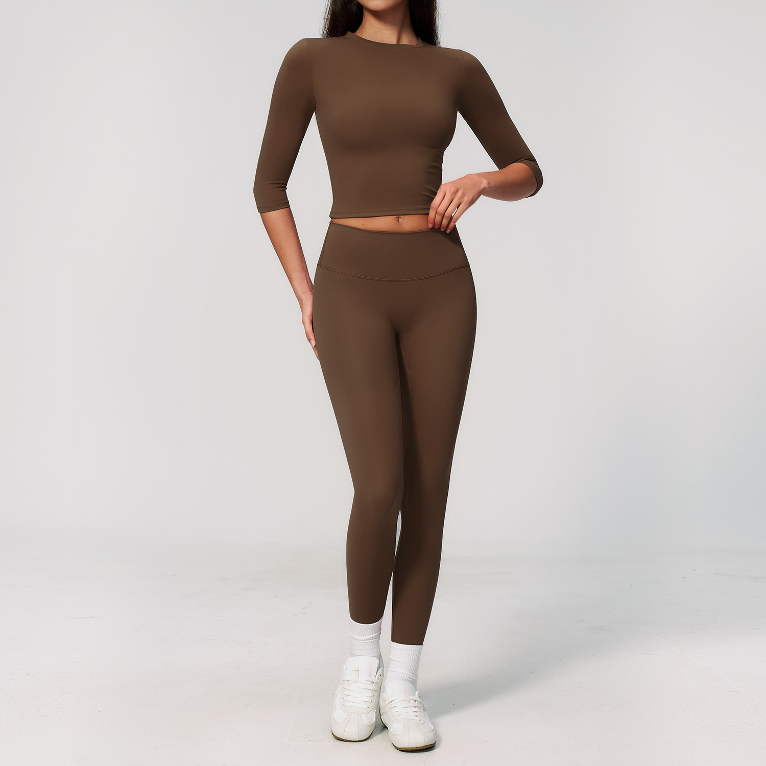 Yoga Suit 2PCS Sports Set Quic - đánh giá và giá Winter Yoga Clothing