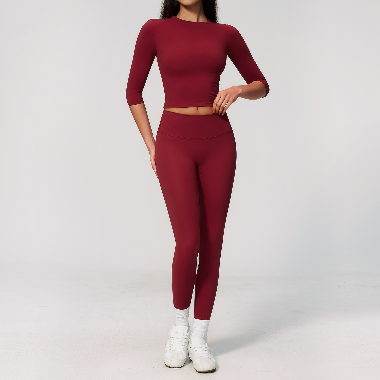 Yoga Suit 2PCS Sports Set Quic - đánh giá và giá Winter Yoga Clothing