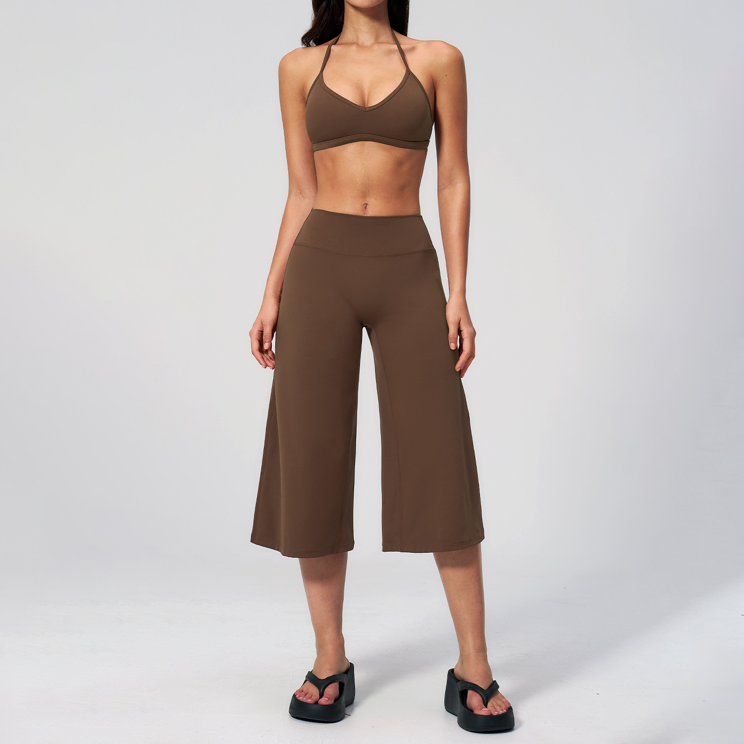 Capri Pants Set 2PCS Sports Br - đánh giá và giá Winter Yoga Clothing