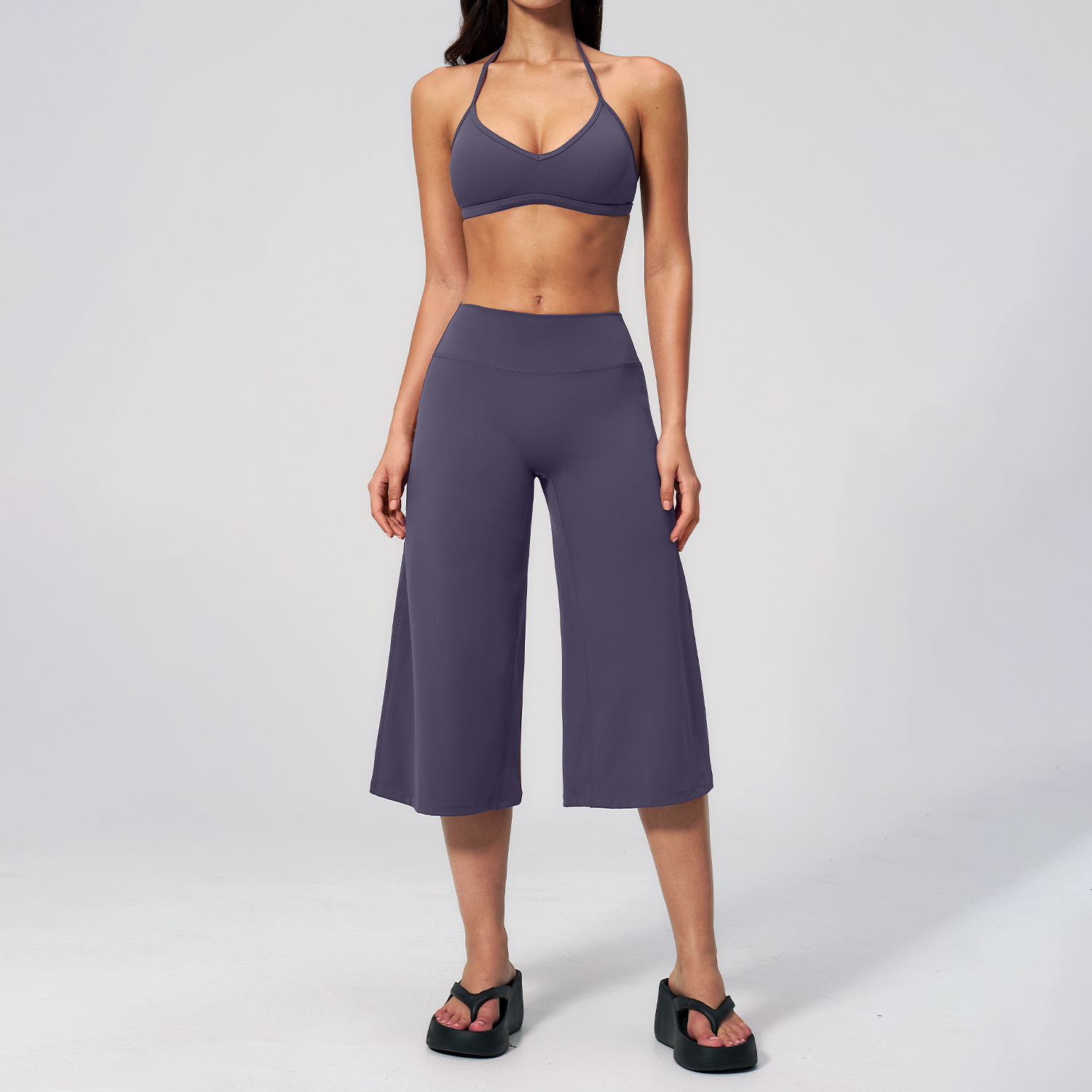 Capri Pants Set 2PCS Sports Br - đánh giá và giá Winter Yoga Clothing