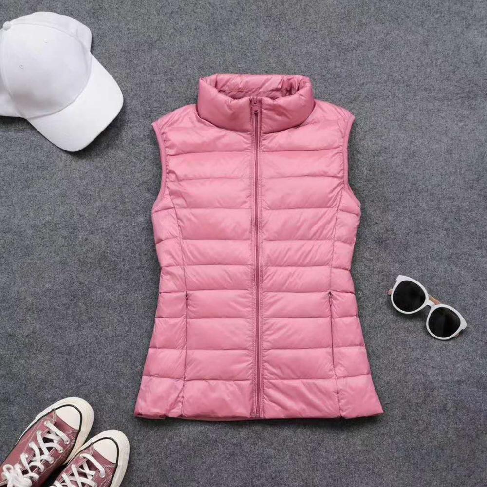 Mùa Xuân, Mùa Thu Nữ 90% Trắng - đánh giá và giá Down Vest Ultralight