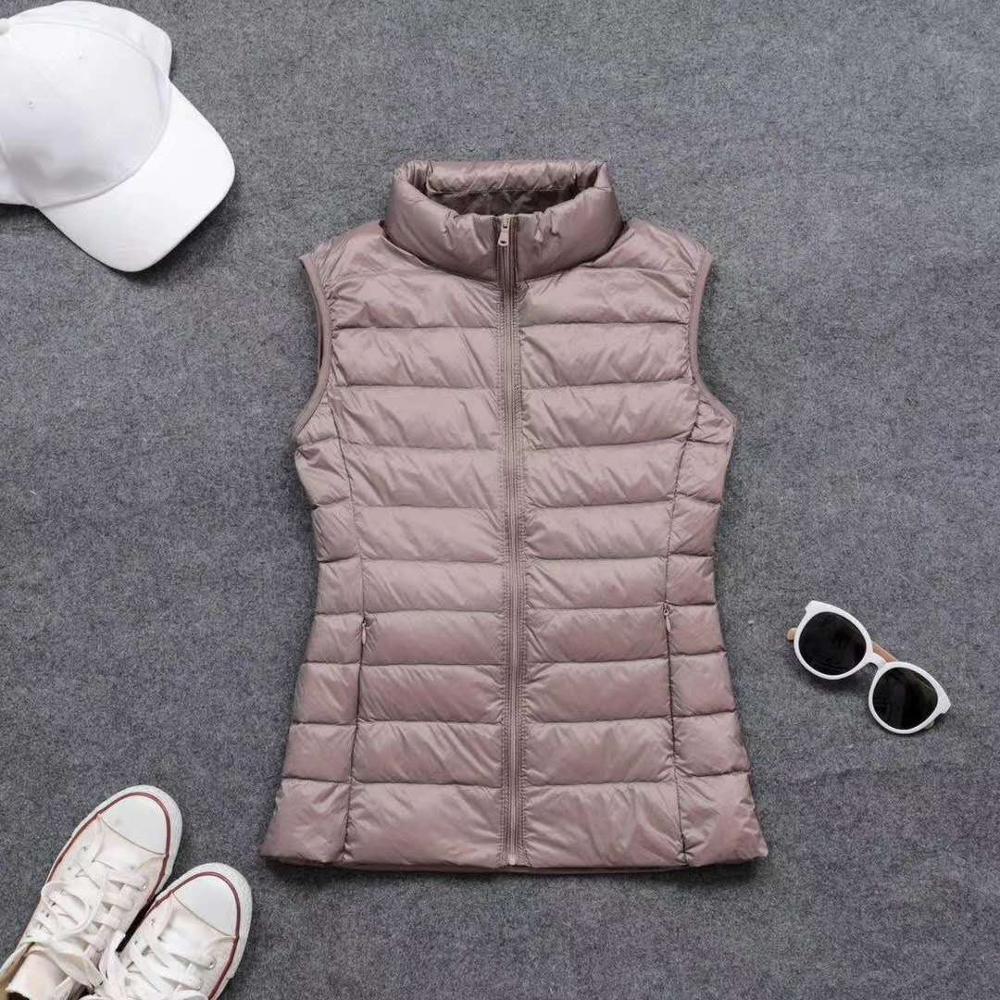 Mùa Xuân, Mùa Thu Nữ 90% Trắng - đánh giá và giá Down Vest Ultralight